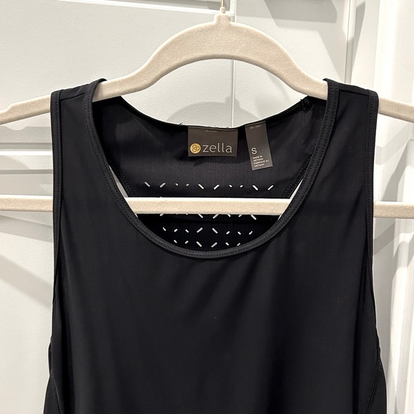 Zella Black Nova Perforated Racerback Tank - Picture 5 of 8